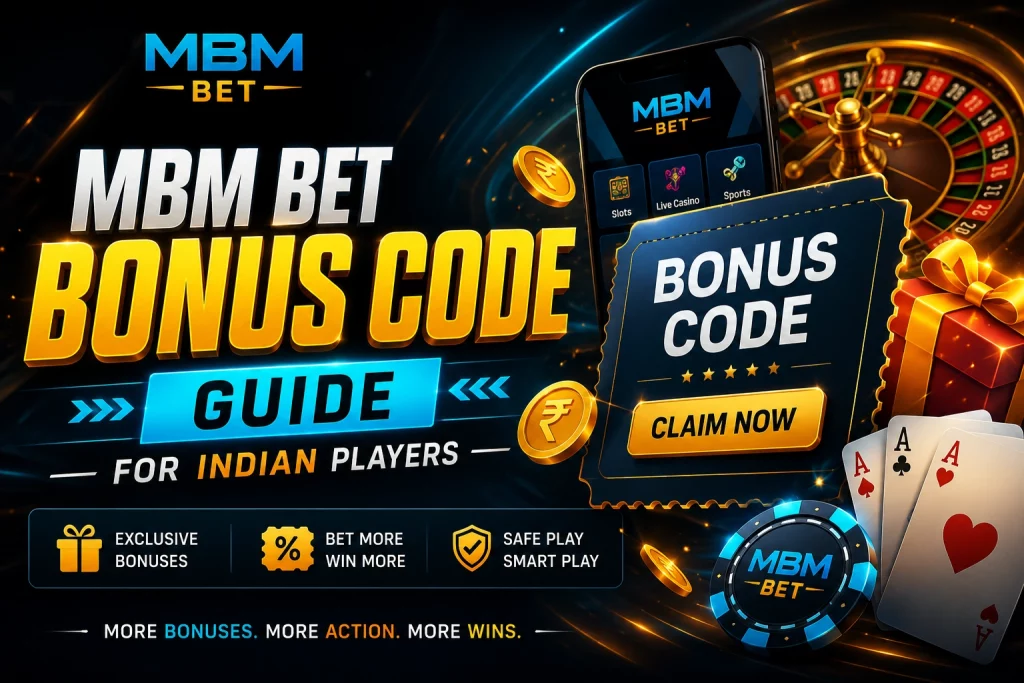 MBM Bet bonus code guide for Indian players featuring welcome offers, cashback rewards